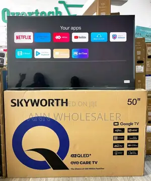 Skyworth 50-inch Qled Smart Tv 4k Uhd Google Tv Frameless