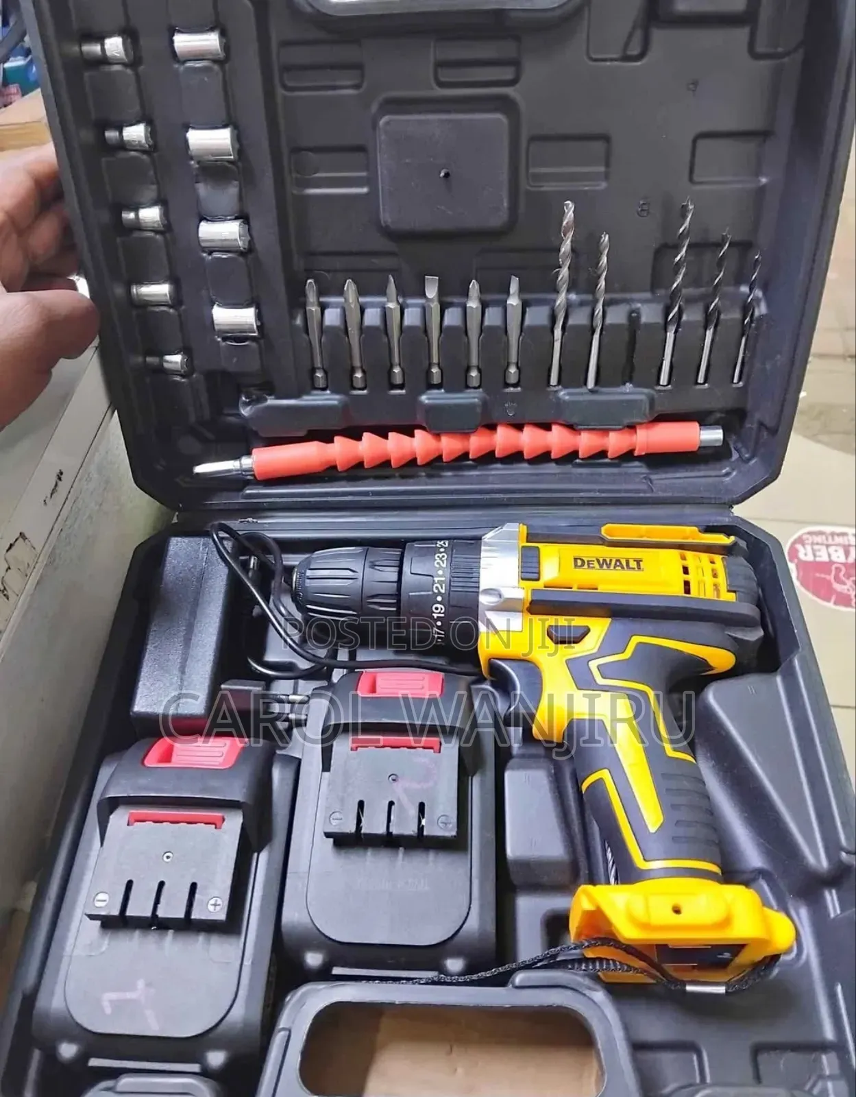 36v Cordless Dewalt Drill With Two Batteries