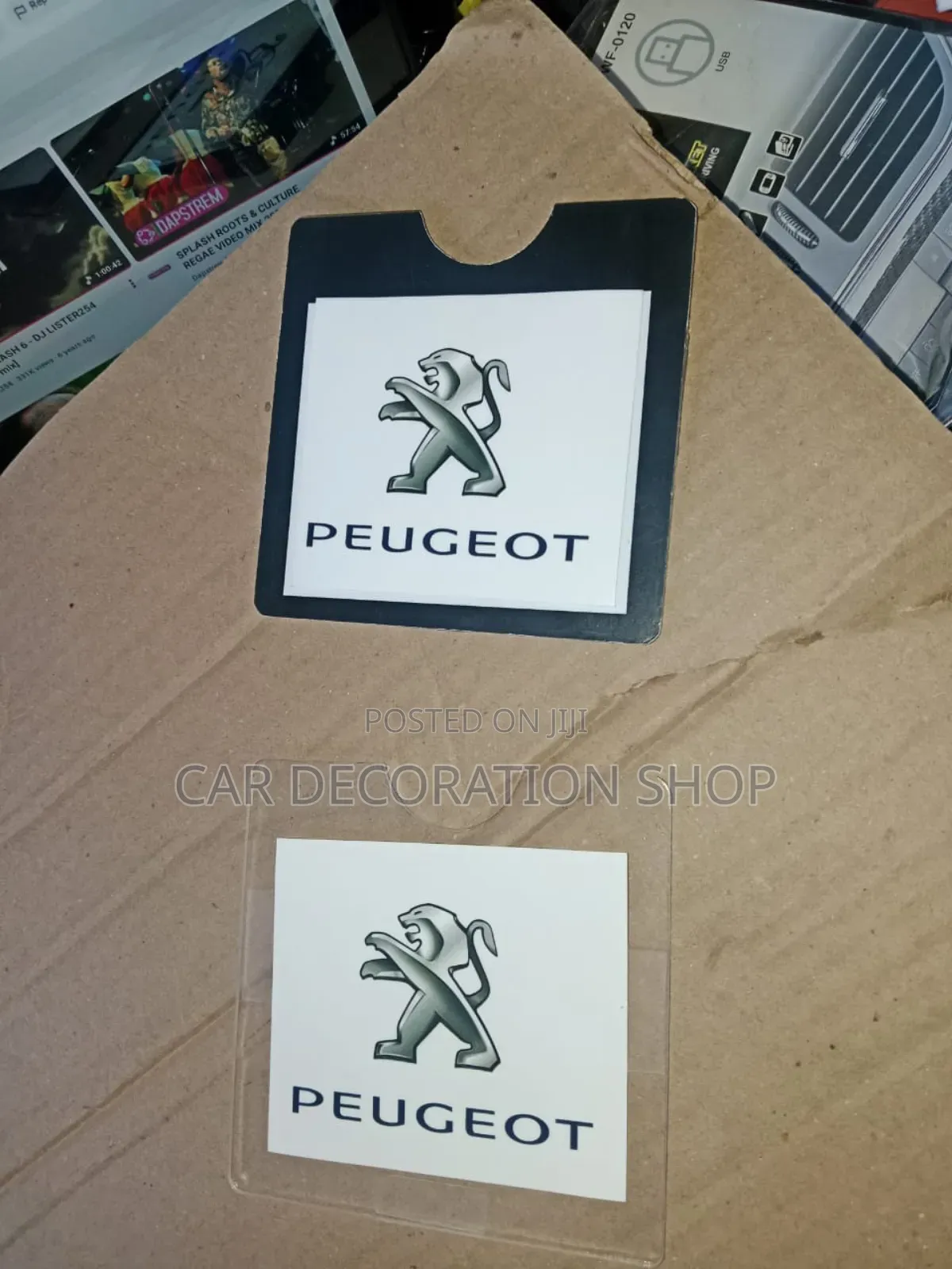 Black or Clear Peugeot Insurance Pocket Holder