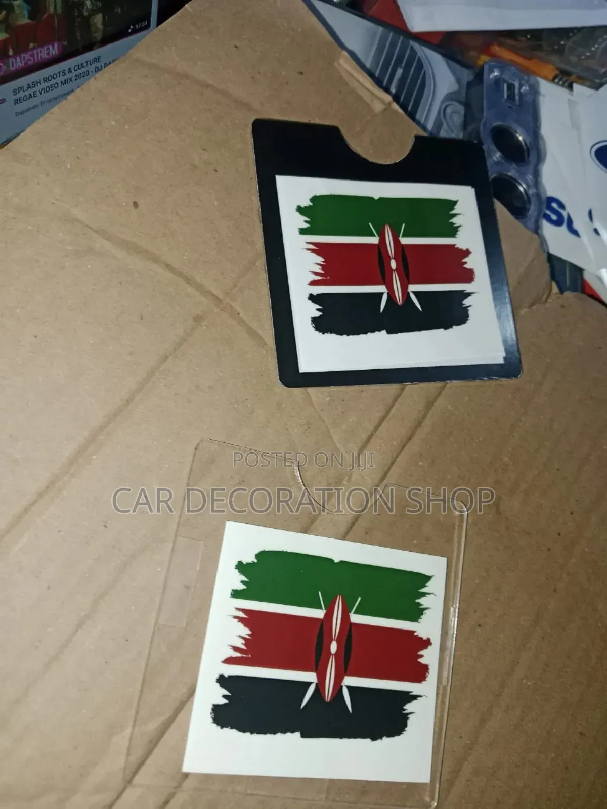 Black Or Clear Kenyan Flag Branded Insurance Pocket