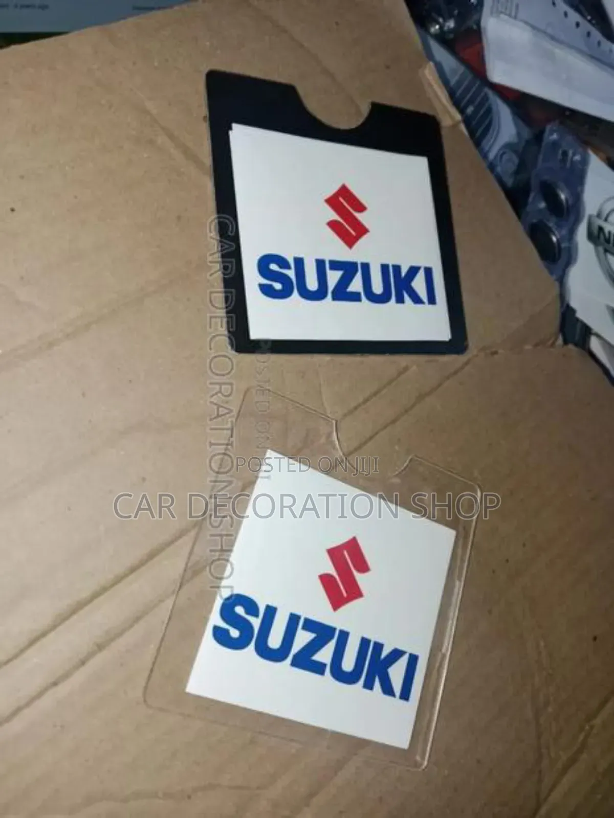 Black or Clear Self Adhesive Suzuki Branded Insurance Sticker Pocket