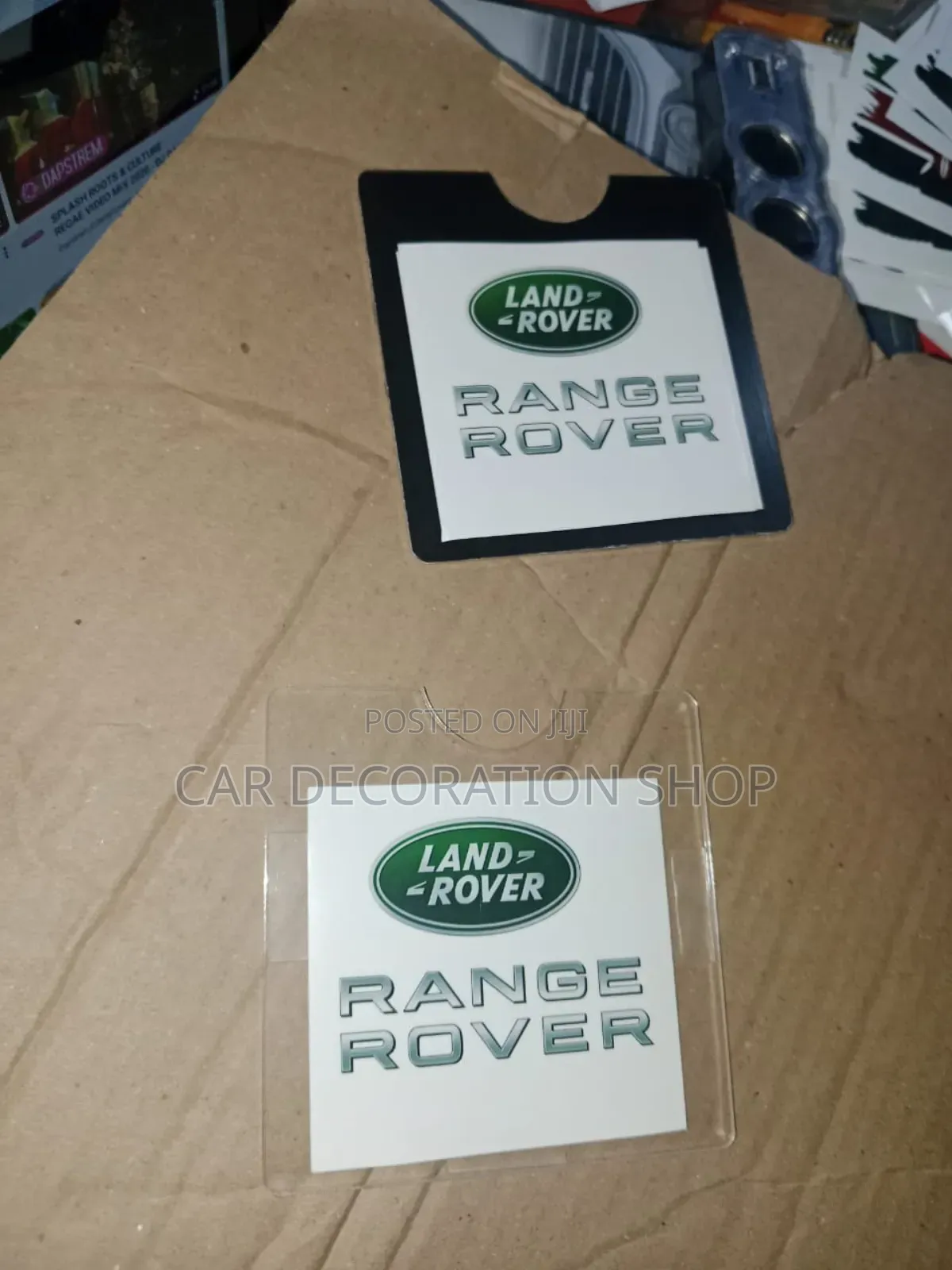 Black or Clear Self Adhesive Range Rover Insurance Pocket