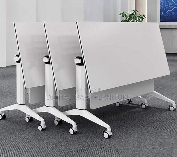 Modern White Folding Table With Legs - thumbnail 7