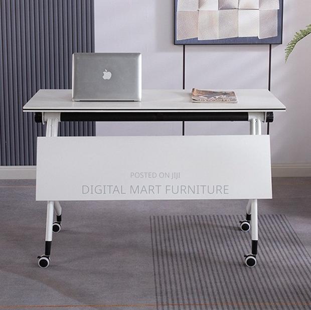 Modern White Folding Table With Legs - thumbnail 10