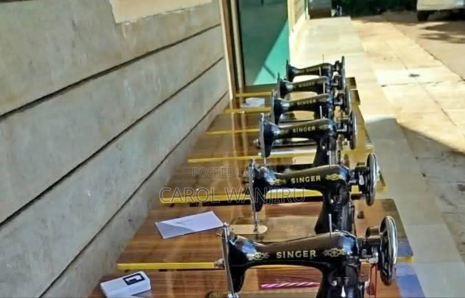 Singer Sewing Machine Complete With Imported Table