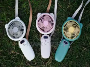 *Mini Folding Electric Fan With Strap