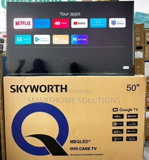 Skyworth 50-inch Qled Smart Tv 4k Uhd Google Tv Frameless