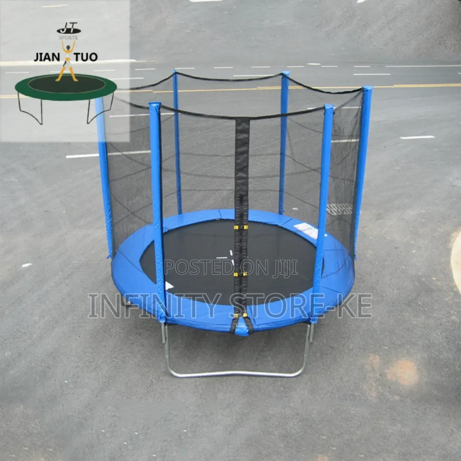 6feet Trampoline With Safety Net Spring Outdoor/Indoor Trampoline