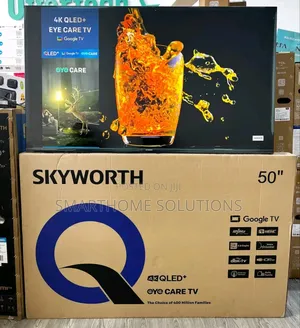 Skyworth 50" Inch Smart Tv Qled Google Tv Frameless Tv