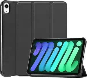 iPad Mini 6 Case Hard Cover Sleeve Book Case - Black