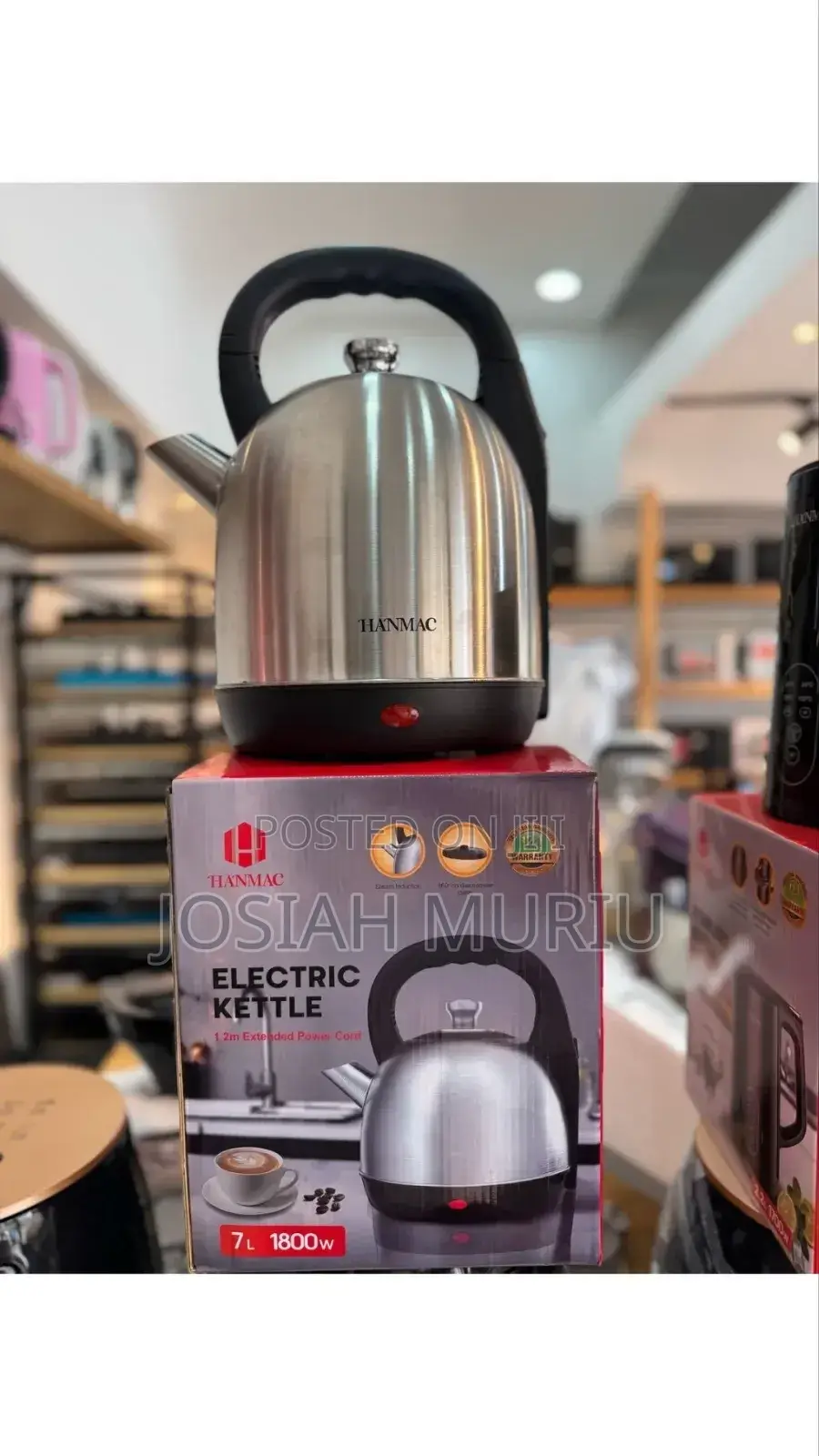 Hanmac 7l Heavy-Gauge Metal Kettle for Home Business
