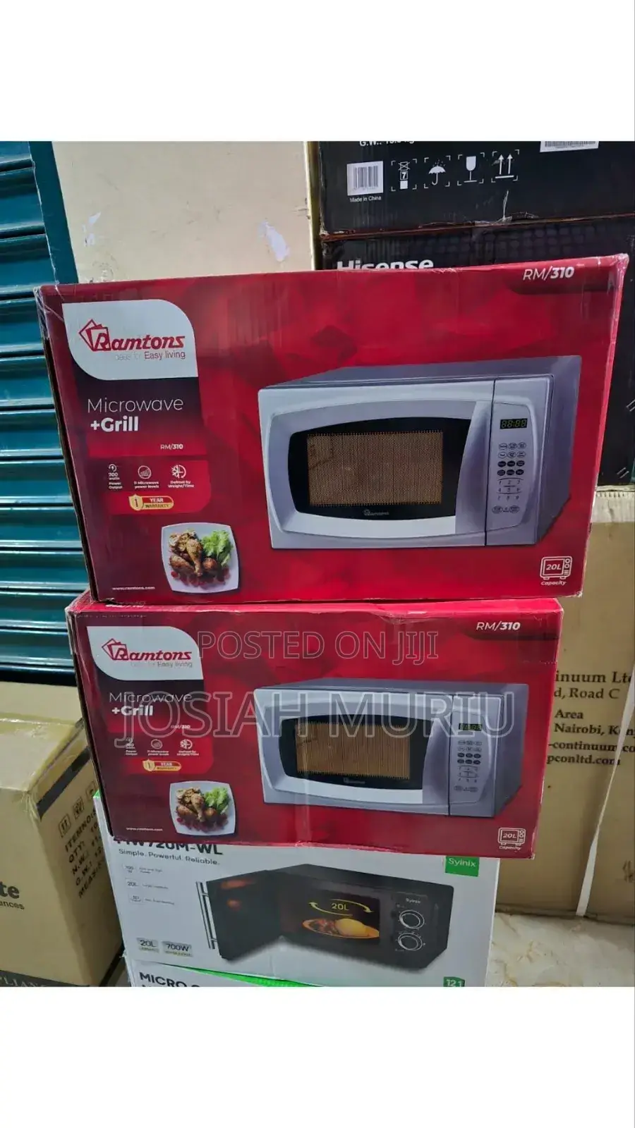 20l Ramtons Digital Microwave Oven With Grill – Fast Heating