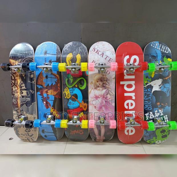 Rubber Wheel Long Skate Board - main view