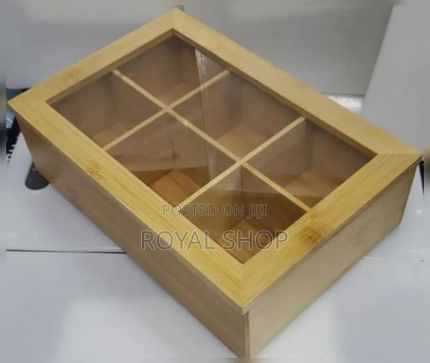 Compartment Wooden Tea Organizer - main view