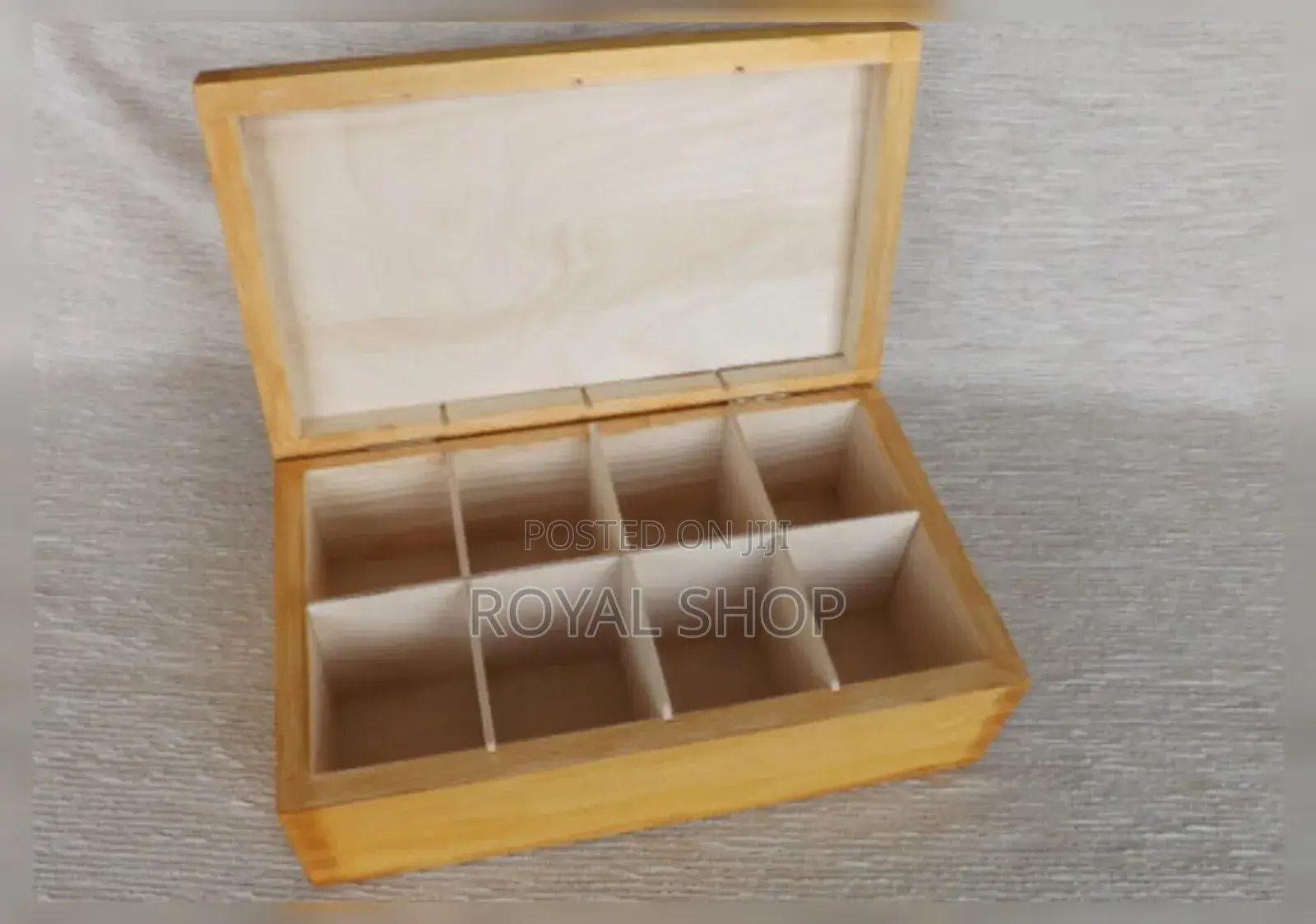 Wooden Coffee Organizer 6 Compartment