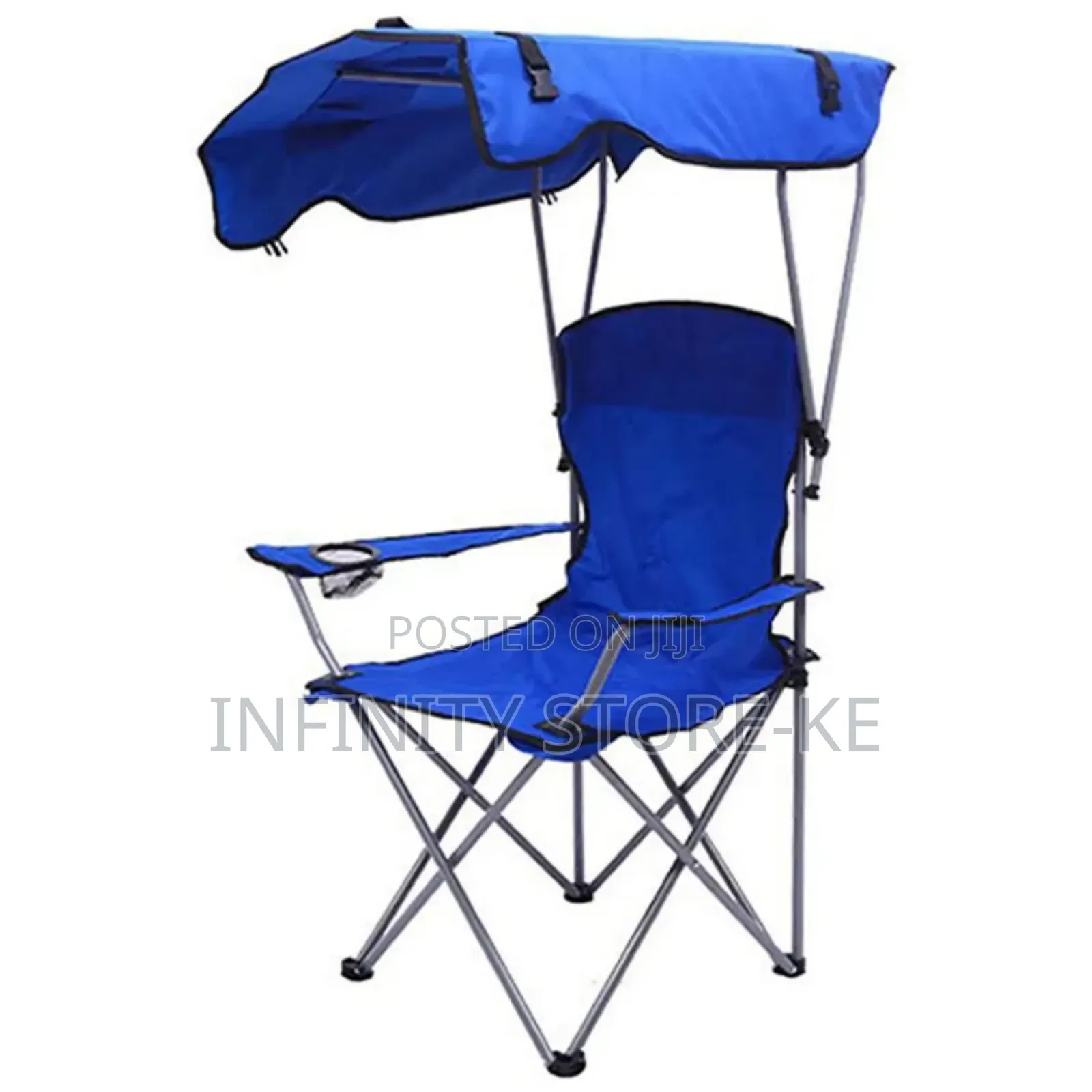 Foldable Portable Camping Chair Has a Top Tent Canopy