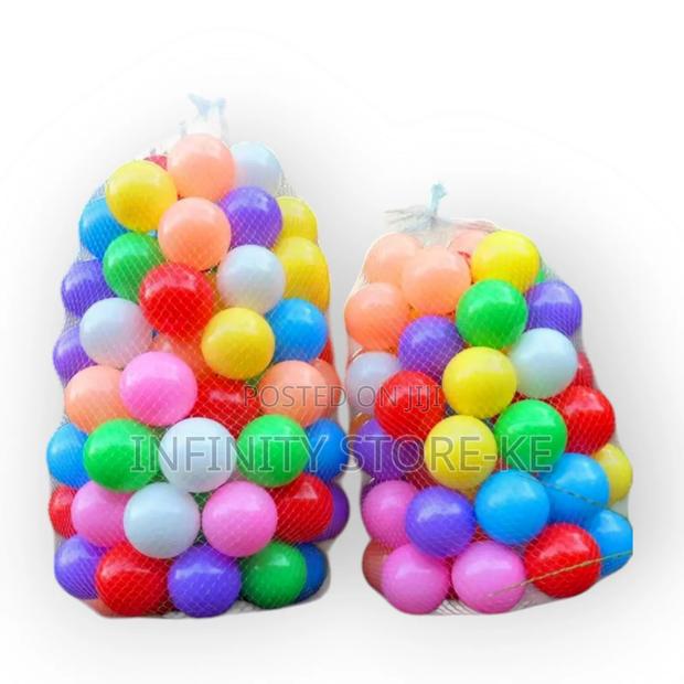 50pcs Big Size 7.5 Cm Colorful Soft Plastic Balls - main view
