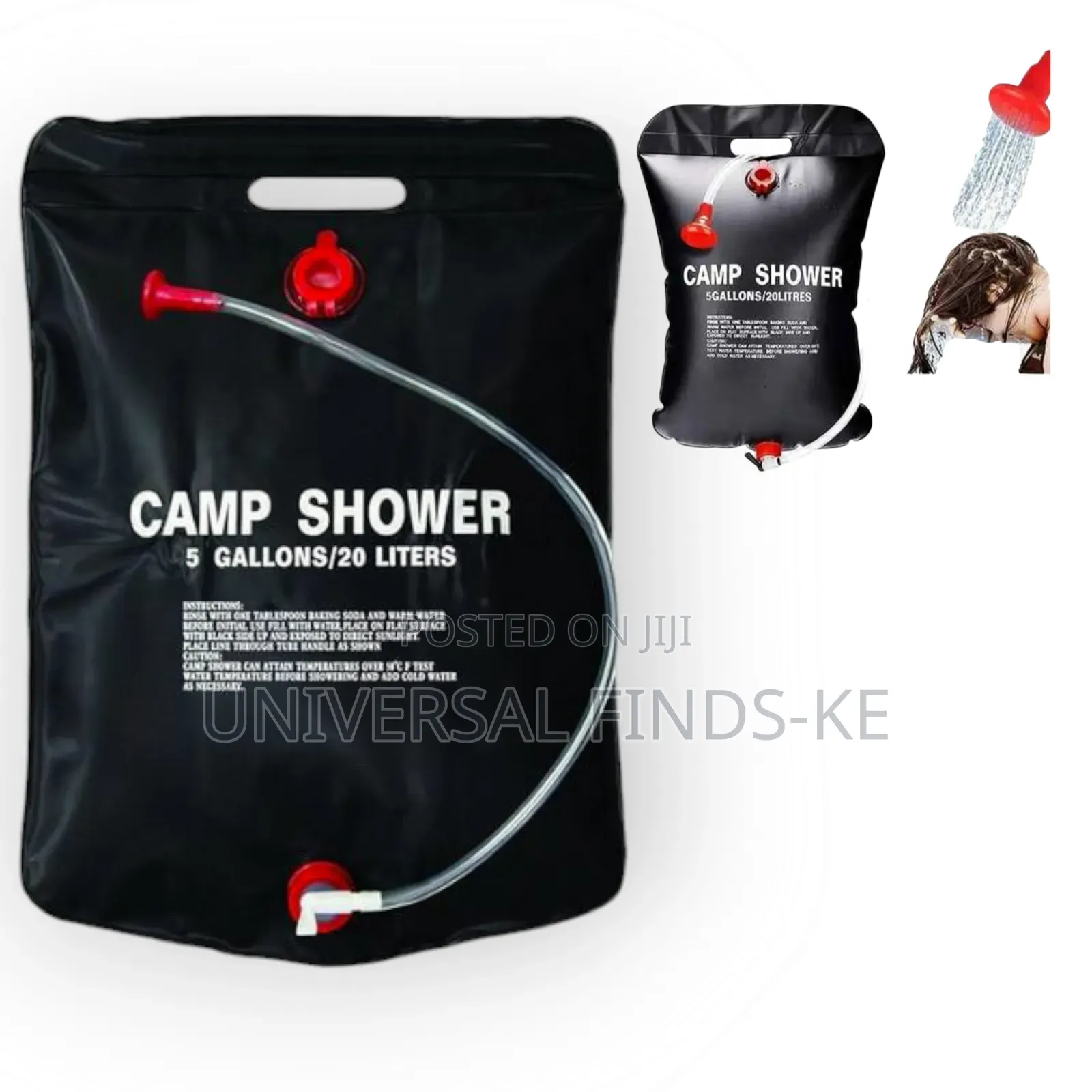 20l Camping Shower Bag – Solar Heated