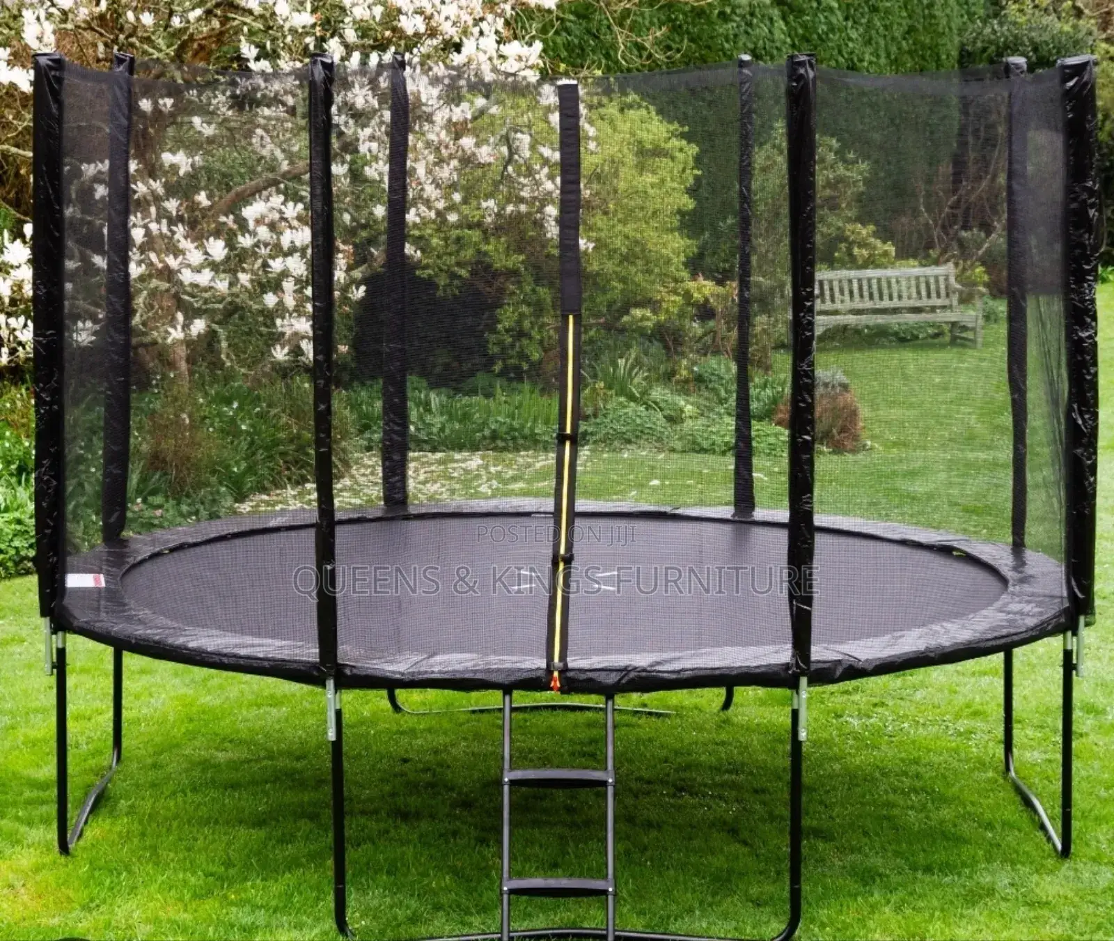 8ft Heavy Duty Trampoline For Kids And Adults With Safety Enclosure