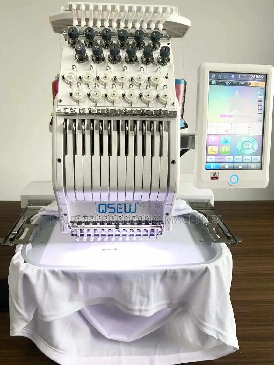 1 Head 9/12/15 Needles Computerized Embroidery Machine