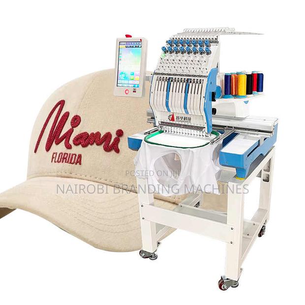Commercial Computerized Single-Head Embroidery Machine - main view
