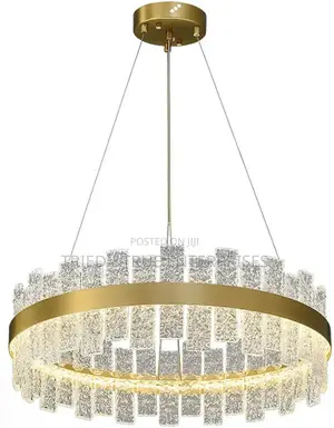 Modern Tricolour Crystal Chandelier With Brass Finish Tf9m