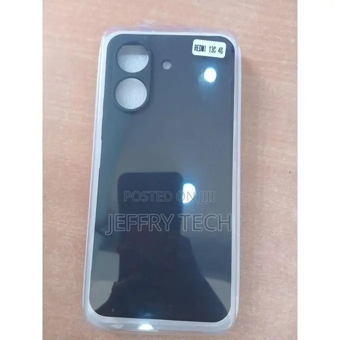 Redmi 13c Back Case Pouch Cover Silicone - Black