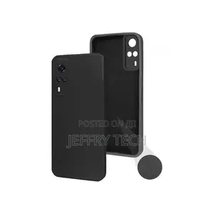 Vivo Y53s Silicone Back Case/ Black
