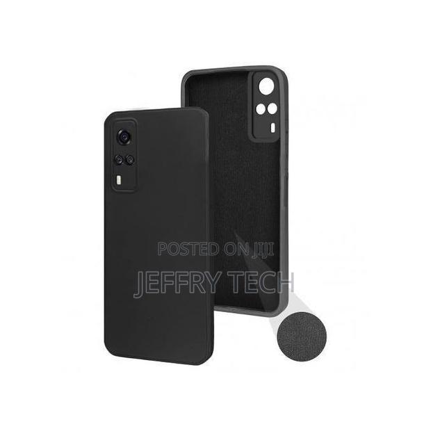 Vivo Y53s Silicone Back Case/ Black - main view