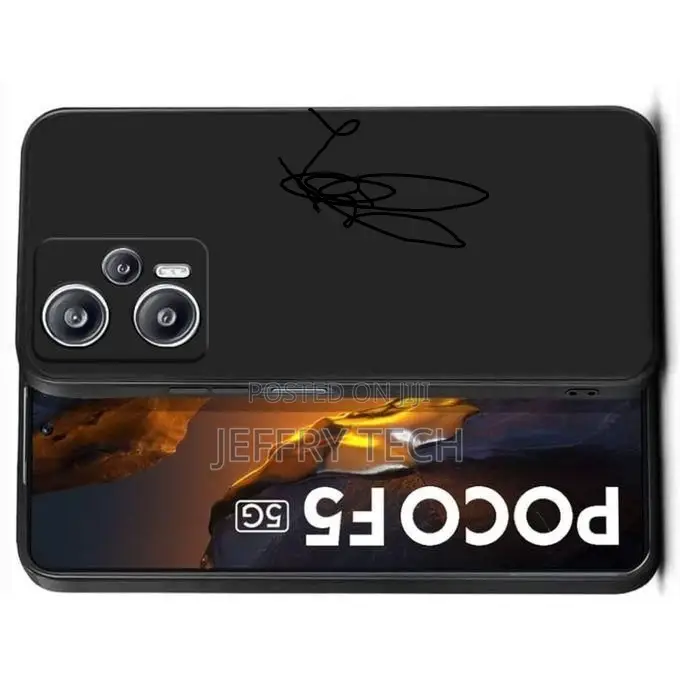 Silicon Back Case for Redmi Xiaomi Poco F5 5g .Black
