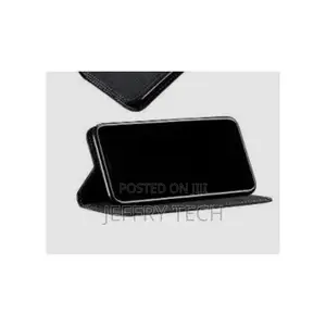 Leather Flip Case for Samsung Galaxy S21 Ultra 5g, - Black