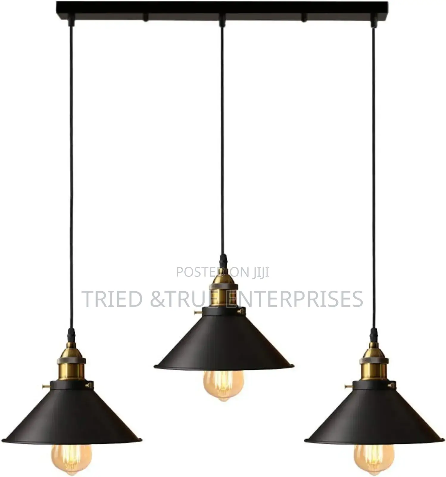 Vintage 3 Lights Metal Pendant Light Gde9