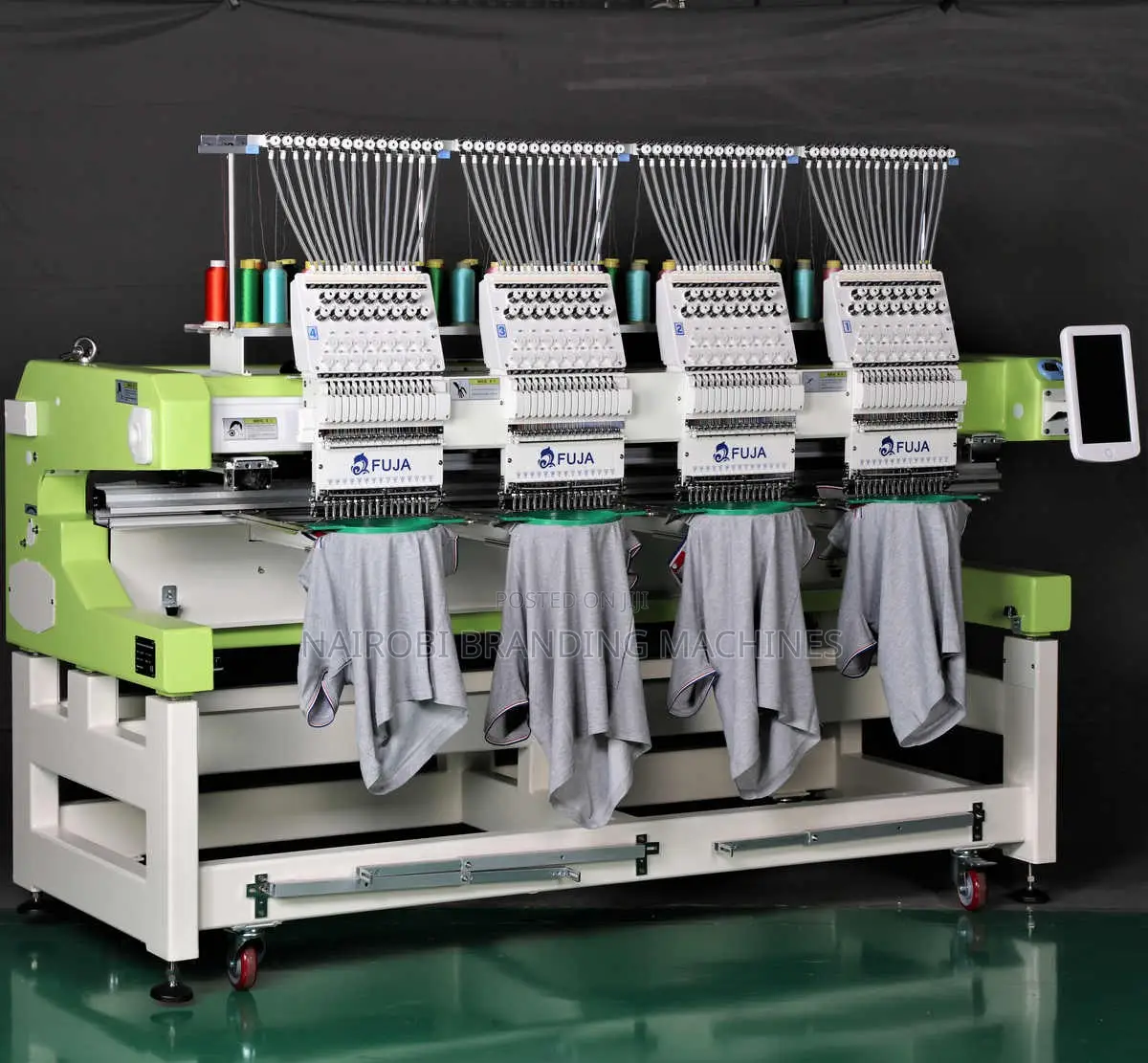 Industrial Four Heads Embroidery Machine 12/15 Needles