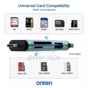 Onten Otn-Cr537 Usb Type-C Sd/Tf Card Reader With Usb 2.0
