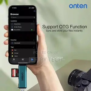 Onten Otn-Cr537 Usb Type-C Sd/Tf Card Reader With Usb 2.0