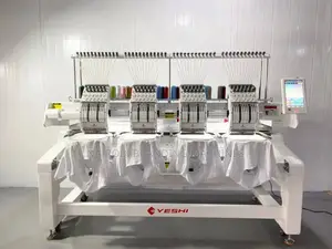 4 Head 12 Needles Embroidery Machine With Custom Worktable