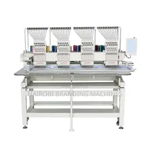 4 Head 12 Needles Embroidery Machine With Custom Worktable