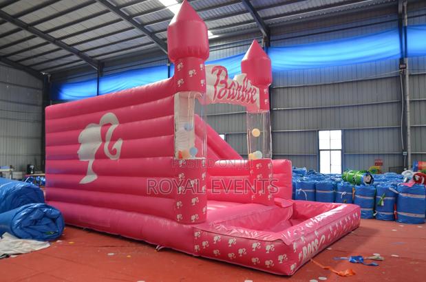 Barbie Theme Bouncing Castles For Rental - main view
