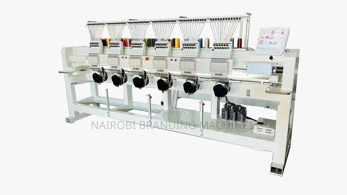 6 Heads 12 Pin Color Embroider Machinery Six Head Computer