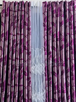 Gold Foil Linen Curtain With Sheers