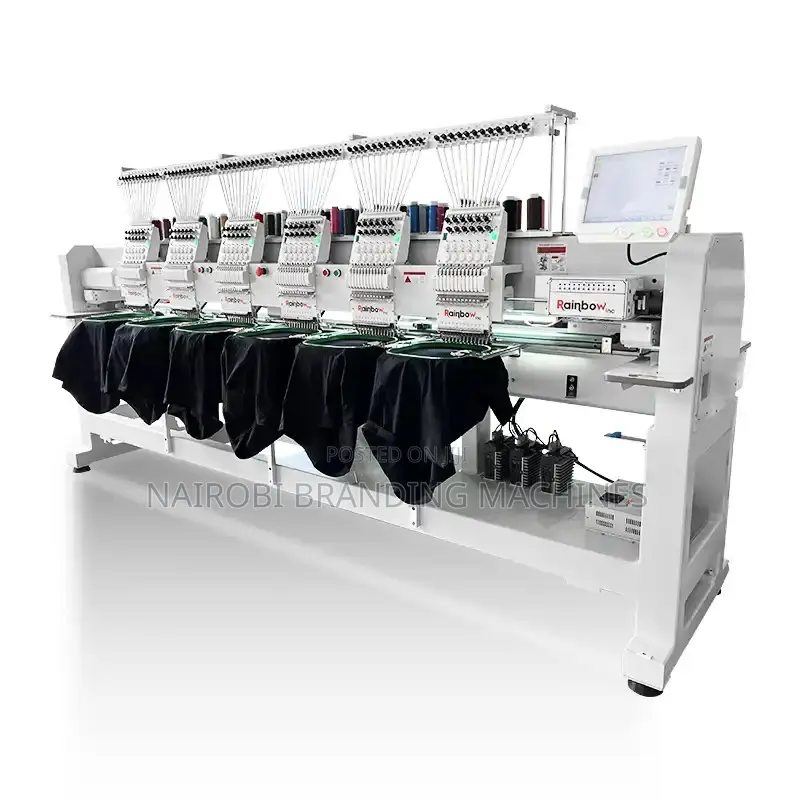 High Embroidery Sewing Machine 6 Heads 12 Needles
