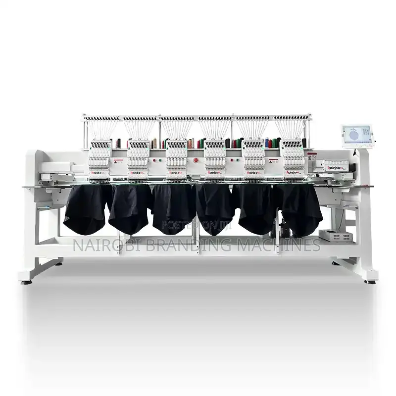 High Embroidery Sewing Machine 6 Heads 12 Needles