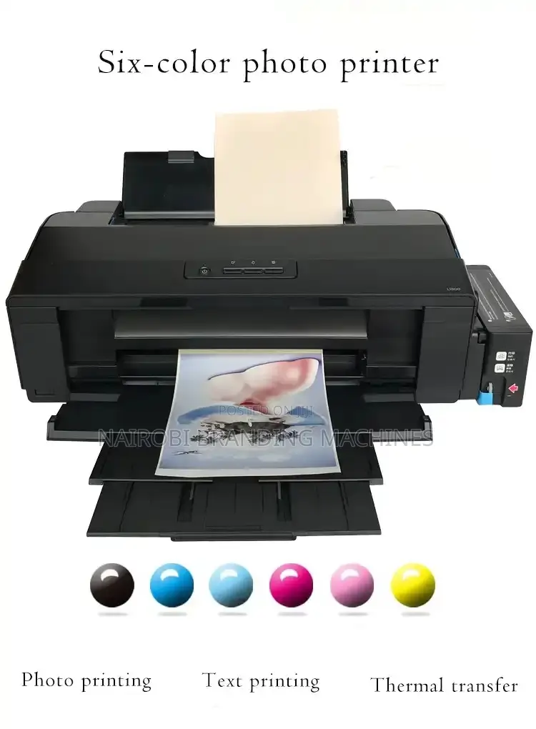 Model Desktop Digital Inkjet Printer Machine for Epson L1800