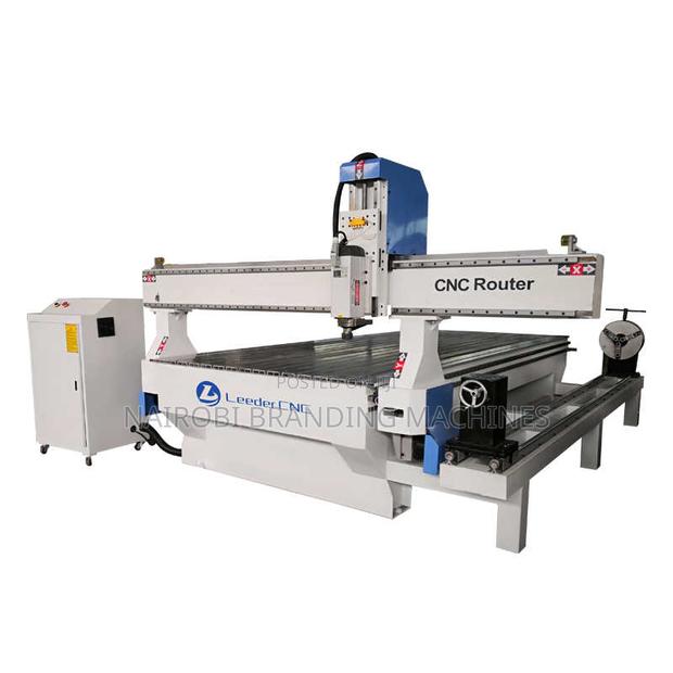 4 Axis CNC Wood Router 1325 CNC Machine Lathe Turning Device