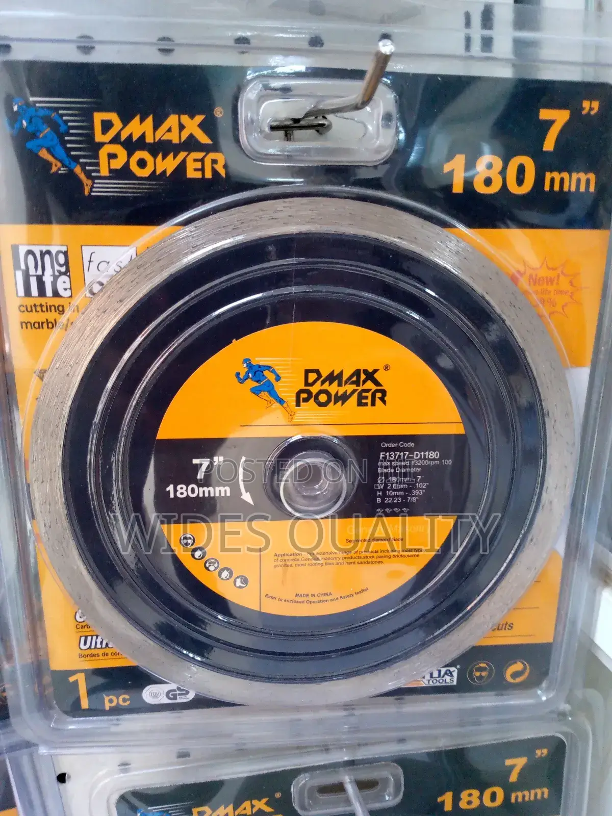 Diamond Cutting Discs. 7 Inches Mable Cutter Disc