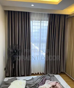 Master Bedroom Elegant Brown Window Curtains That Falls Flawlessly