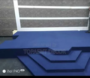 Smooth Finish Delta 4mm Thick Blue Altar Wall To Wall Carpets