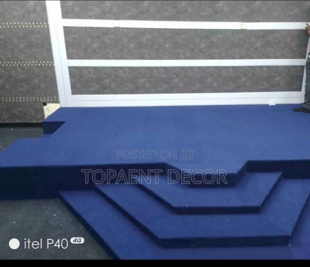 Smooth Finish Delta 4mm Thick Blue Altar Wall To Wall Carpets - main view