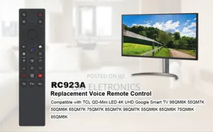 TCL Google Tv Remote Netflix Prime Video Youtube TCLTV Disney+(Voice)