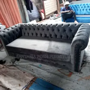 3-Seater Brand New Grey Chester Sturdy Sofa Available Now